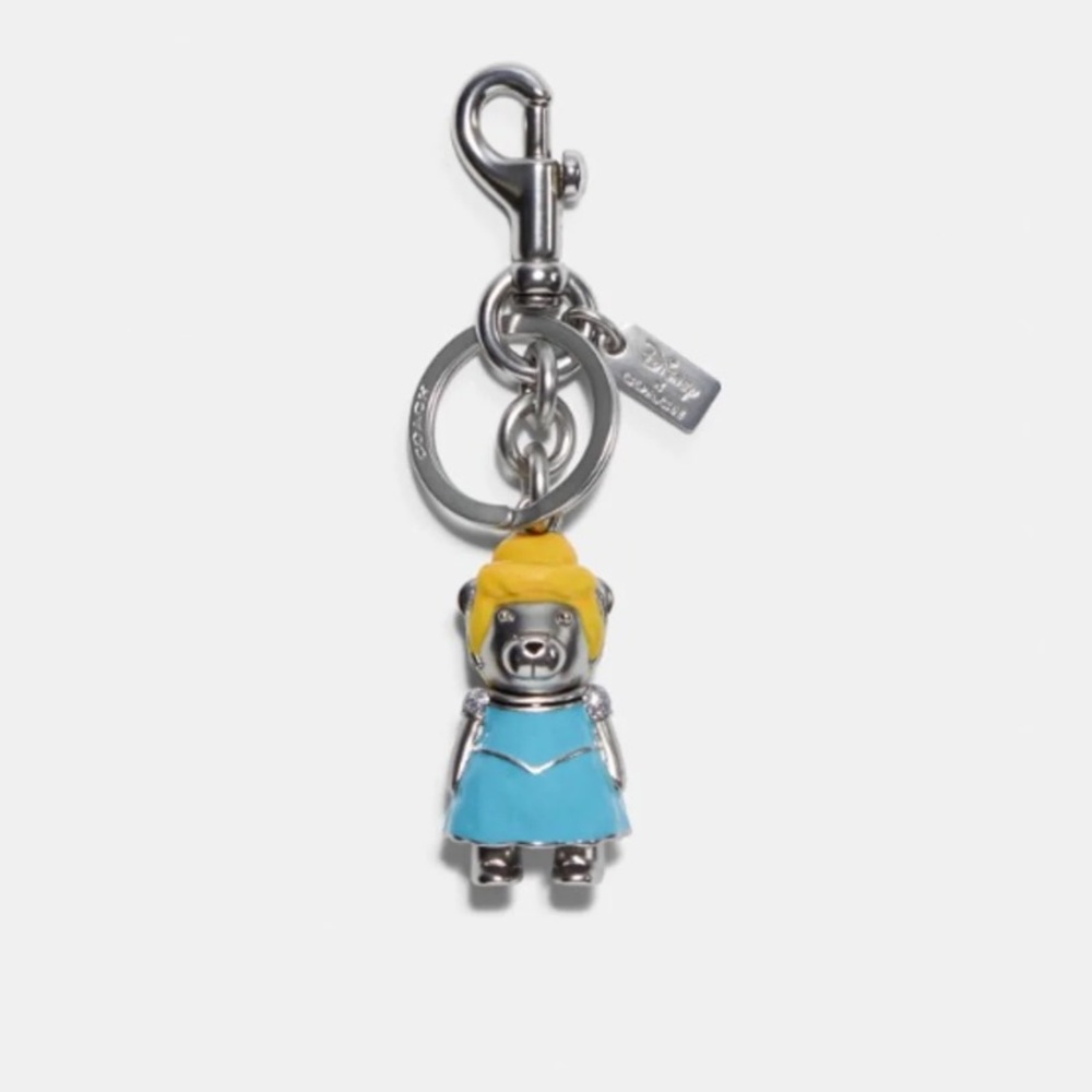 NWT Disney x Coach Princess Cinderella Bear Keychain